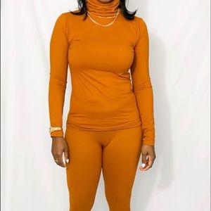 Rust Turtleneck Set **NEW**